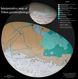Interpretative geomorphological map of Triton