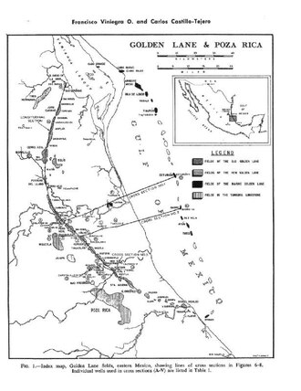 Map of the Golden Lane Oil Fields[35]