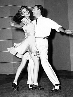 With Rita Hayworth in You Were Never Lovelier (1942)