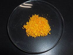 Potassium hexachloroplatinate, the result of gravimetric analysis for potassium
