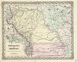 Map of Kansas (1855)