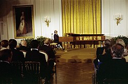 Shearing performing for Gerald Ford and Urho Kekkonen, the president of Finland, on 3 August 1976