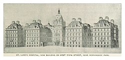St. Luke's Hospital under construction at 113th Street.