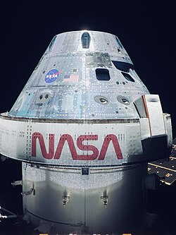 Photo of Orion taken during the flight of Artemis I