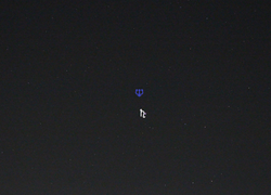 Conjunction of Saturn with Neptune on August 6, 2025. At this conjunction Neptune stood 1.14 degrees north of Saturn