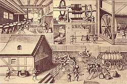 Salt production in Halle, Saxony-Anhalt, 1670
