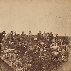 Settlers escaping the Dakota War of 1862