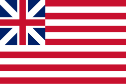 The Continental Union Flag, also known as the first American flag, was used from 1775 to 1777