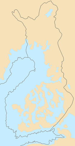 Much of modern Finland is former seabed or archipelago: illustrated are sea levels immediately after the last ice age.