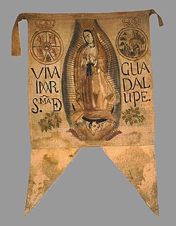 Miguel Hidalgo's 1810 Guadalupan flag