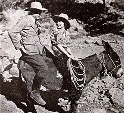 King Vidor and Colleen Moore on the set of The Sky Pilot (1921)