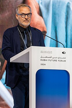 Bo Viktor Nylund, UNICEF Innocenti director at the Dubai Future Forum (2024)