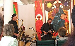 Musicians at St. John Coltrane African Orthodox Church, San Francisco, 2009
