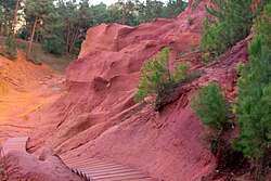 Ochre path in Roussillon