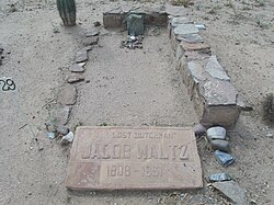 Grave of Jacob Waltz, Pioneer and Military Cemetery, west of downtown Phoenix