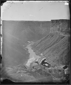 William Bell's photograph of the Grand Canyon, taken in 1872 as part of the Wheeler expedition