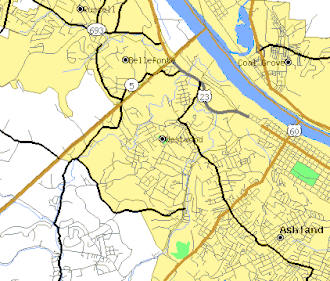 Map of Westwood and surrounding communities