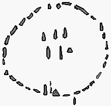 Plan of a stone circle at Nabta Playa