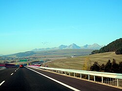 Highway D1 in Slovakia.