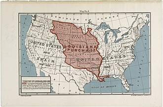 "Louisiana" and the Louisiana Purchase (Government Printing Office, 1912 Map No. 4)