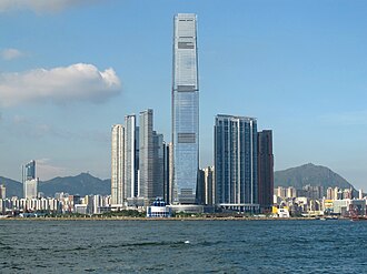 Union Square, a transit-oriented development centred on Kowloon station, Hong Kong