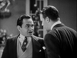 Robinson in his breakout role, Little Caesar (1931), with Douglas Fairbanks Jr.