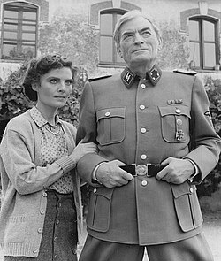 Peck with Olga Karlatos in The Scarlet and the Black (1983)