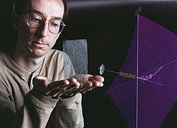 Proposed material for the construction of solar sails - carbon fiber.