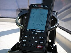 Magellan GPS receiver in a marine application