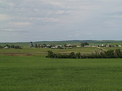Great Plains in North Dakota c. 2007, where communities began settling in the 1870s.[54]
