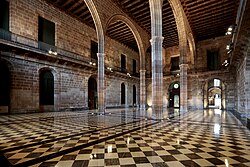 Interior of the Llotja de Barcelona where the city's Taula de canvi was operated