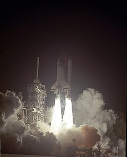 STS-36 launch for Space Shuttle Atlantis, which deployed assets from the Misty satellite program under Zirconic