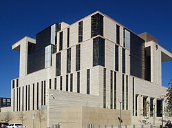 The 8-story U.S. Courthouse is located at Fourth, Fifth, San Antonio, and Nueces streets (opened December 2012).[356]