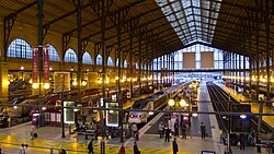 The Gare du Nord railway station is the busiest in Europe.