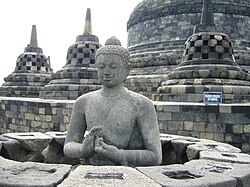 Borobudur Temple, located in Magelang Regency