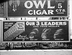 1908 billboard, Salt Lake City, Utah