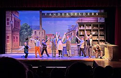 A scene from a college production of the musical at Lee University