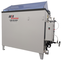 Steel salt fog corrosion test chamber (M Series) manufactured by Auto Technology Company, used for accelerated corrosion testing in accordance with standards such as ASTM B117 and ISO 9227.