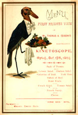 Advertisement announcing the initial Kinetoscope exhibition in London, held on October 17, 1894.