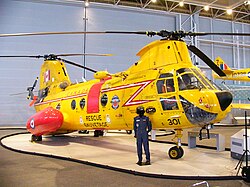 Boeing-Vertol CH-113 Labrador SAR helicopter, the predecessor of the CH-149 Cormorant