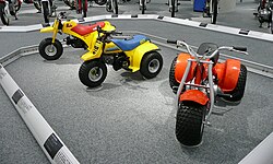 Honda, Suzuki and Yamaha all-terrain vehicles