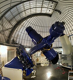 The Burrell Schmidt telescope at the Warner and Swasey Observatory at Kitt Peak National Observatory in Arizona