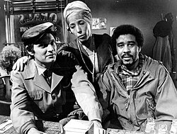 Pryor performed in the Lily Tomlin specials. He is seen here with Tomlin and Alan Alda in Tomlin's 1973 special.