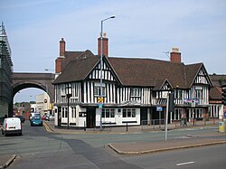 The Old Crown is a pub in Deritend, England, an historic area of Birmingham, and is the oldest extant secular building in Birmingham.[91] It is Grade II* listed, and claims to date back to circa 1368.