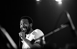 Marvin Gaye performing in 1974.