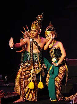 Javanese dancers performing the Ramayana epic