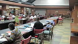 Graduate and post-graduate reading room at the University of Ibadan, Nigeria.
