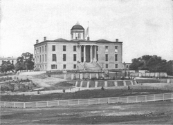 Second capitol building in Austin