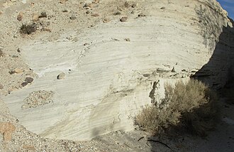 Natural pozzolana (volcanic ash) deposits situated in Southern California in the United States