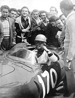 Maria Teresa de Filippis winning the Catania-Etna in 1955